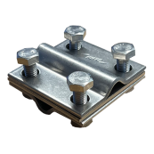 Connecteur en croix | pour ruban de mise  la terre | cross connector, galvanized